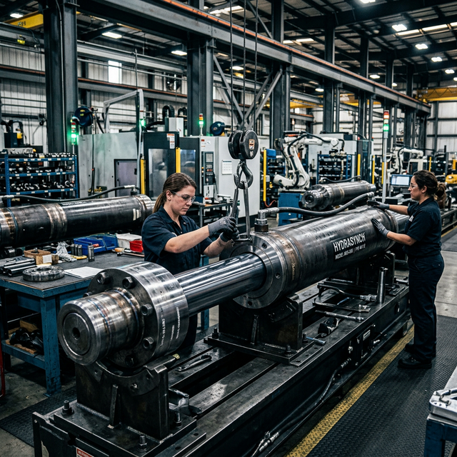 Heavy-duty hydraulic cylinder assembly plant - Sesma Seals